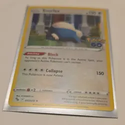 Pokemon Snorlax 055/078 GO Holo Rare Basic Card 150HP Collapse - Image 1