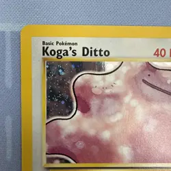 Koga's Ditto HOLO RARE 10/132 Gym Challenge VINTAGE 2000 Pokemon TCG - Image 2