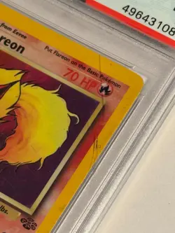 1999 Pokemon Jungle Flareon-Holo 1st Edition #03/64 PSA 5 EX *READ* - Image 3