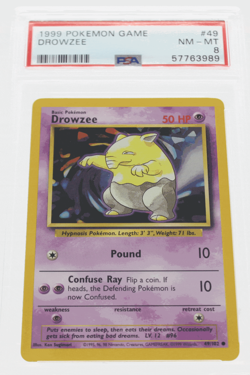 PSA 8 NEAR MINT MINT 1999 Pokemon Game Base #49 Drowzee !!! - Image 1