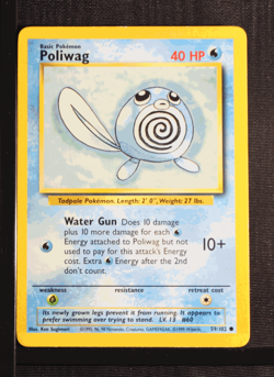 PSA 7 NEAR MINT 1999 Pokemon Game Base #59 Poliwag !!! - Image 3