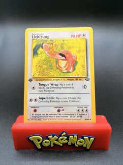 Lickitung 38/64 1st Edition Jungle Set Pokemon Card LP - Image 1