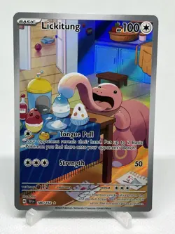 Lickitung 180/162 Temporal Forces Illustration Rare Full Art Pokemon TCG NM - Image 1