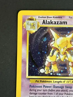 Pokemon TCG Alakazam 1/130 Base Set 2 Holo LP - Image 4