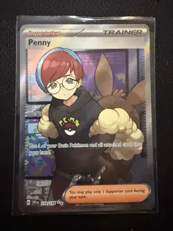 Penny 239/198 Pokemon Scarlet & Violet Base Set Full Art Ultra Rare Near Mint - Image 1