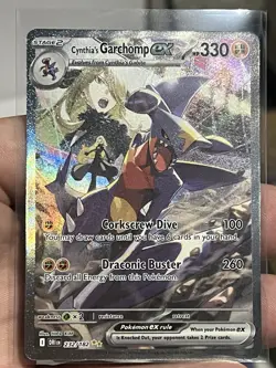 Pokemon Cynthia's Garchomp Ex 232/182 Sv10 Destined Rivals Full Art Holo - Image 1