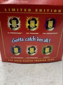 Pokemon 23K Gold-Plated Limited Edition Ball With Charizard Trading Card In Box - Image 4