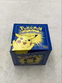 Pokemon 23K Gold-Plated Limited Edition Ball With Pikachu Trading Card In Box - Image 1