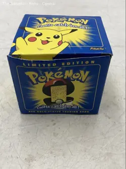 Pokemon 23K Gold-Plated Limited Edition Ball With Pikachu Trading Card In Box - Image 2