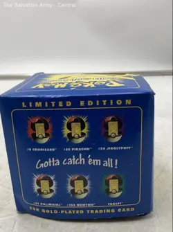Pokemon 23K Gold-Plated Limited Edition Ball With Pikachu Trading Card In Box - Image 5