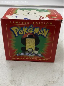 Pokemon 23K Gold-Plated Limited Edition Ball With Togepi Trading Card In Box - Image 2