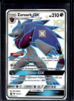 2019 Pokemon Hidden Fates Zorark GX Great Ball Collection Alt Art FA #77a/73 - Image 1