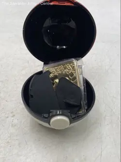 Pokemon 23K Gold-Plated Limited Edition Ball With Poliwhirl Trading Card In Box - Image 4