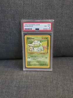 1999 Pokemon Base Set BULBASAUR #44 PSA 8 Near Mint-MINT - Image 1