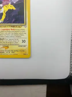 Pokemon Neo Revelation #22/64 Raikou Non-Holo Rare Unlimited WOTC - Image 3