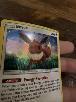 Pokemon TCG Eevee 101/149 Cosmos Holo Promo Card Sun & Moon Derpy - Image 5