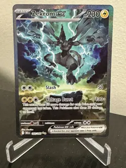 Pokemon TCG Zekrom EX Black Bolt Special Illustration Rare Card #166/086 SV - Image 1
