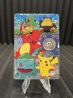 Pokemon Vintage Pocket Monsters Vending HOLO Prism Sticker Bandai 1999 Nintendo - Image 1