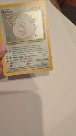 Pokemon TCG Base Unlimited Chansey Dutch Holo Card 3/102 Very Rare 2000 Played - Image 2