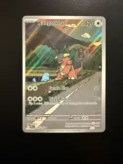 Pokemon TCG Kangaskhan 204/182 Sv10 Destined Rivals Illustration Rare Holo - Image 1