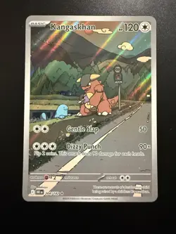 Pokemon TCG Kangaskhan 204/182 Sv10 Destined Rivals Illustration Rare Holo - Image 1