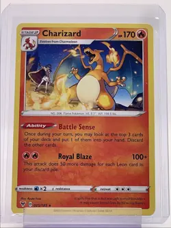 CHARIZARD 2020 POKEMON SWSH VIVID VOLTAGE RARE 025/185 Q5830 - Image 1