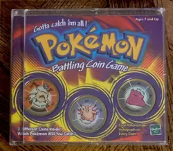 1999 POKEMON BATTLING COIN GAME SET 3 COINS INCLUDED MANKEY CLEFABLE DITTO - Image 1