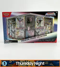 POKEMON PRISMATIC EVOLUTIONS ESPEON UMBREON PREMIUM FIGURE COLLECTION SEALED BOX - Image 1