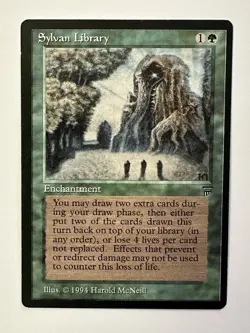 Sylvan Library Magic The Gathering Legends LP Read Description - Image 1