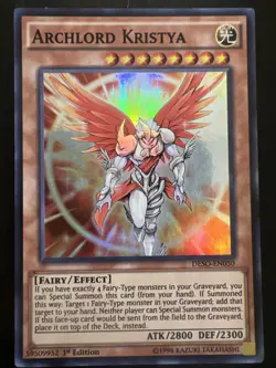 Yu-Gi-Oh! TCG Archlord Kristya Destiny Soldiers DESO-EN050 1st Edition Super... - Image 1