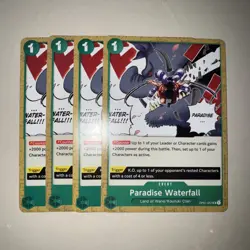 One Piece TCG OP01-057 Paradise Waterfall X4 Playset UC English Card Game CCG - Image 1