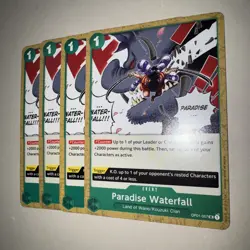 One Piece TCG OP01-057 Paradise Waterfall X4 Playset UC English Card Game CCG - Image 3