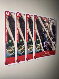 One Piece Card Game OP11-017 X.Drake X4 Playset English - Image 2