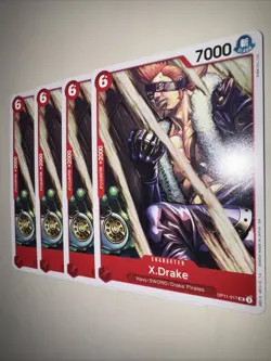 One Piece Card Game OP11-017 X.Drake X4 Playset English - Image 3