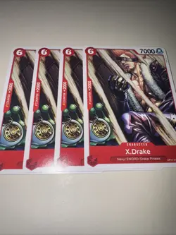 One Piece Card Game OP11-017 X.Drake X4 Playset English - Image 4