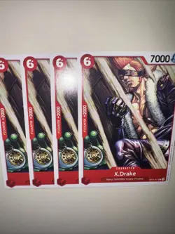 One Piece Card Game OP11-017 X.Drake X4 Playset English - Image 5
