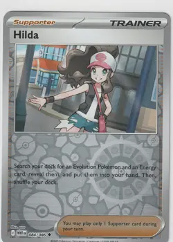 Pokemon TCG Hilda Trainer 084/086 SV White Flare Reverse Holo NM Pack Fresh - Image 1