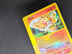 Pokemon TCG Entei 10/147 Aquapolis Rare Reverse Holo Foil Card Vintage - Image 2
