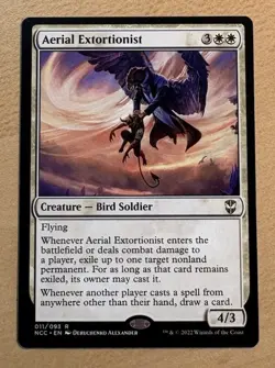 MTG Aerial Extortionist Card, Streets Of New Capenna - Image 1