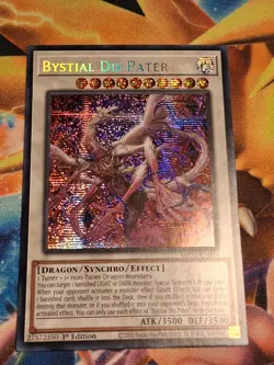 1st ed Bystial Dis Pater MP24-EN084 Prismatic Secret Rare Yugioh Card Near Mint - Image 1