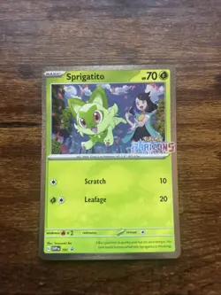 Sprigatito 191 Sv: Scarlet & Violet Promo Cards Holo - Image 1