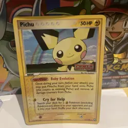 Pokemon Pichu Card 21/108 EX Power Keepers Reverse Holo Rare Vintage Stamped LP - Image 1