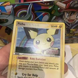 Pokemon Pichu Card 21/108 EX Power Keepers Reverse Holo Rare Vintage Stamped LP - Image 2