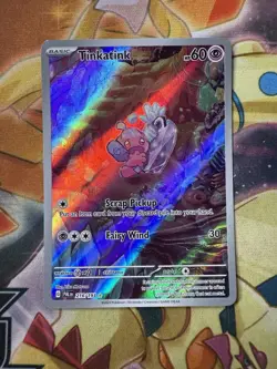 Tinkatink Illustration Rare Sv02 Paldea Evolved 216/193 NM Condition Pokemon TCG - Image 1