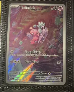 Tinkatink Illustration Rare Sv02 Paldea Evolved 216/193 NM Condition Pokemon TCG - Image 1