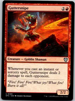 Magic the Gathering Guttersnipe Outlaws of Thunder Junction Commander MTG - Image 1