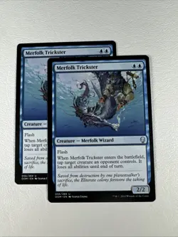 X2 Merfolk Trickster (56/296) Regular Uncommon Dominaria NM MTG - Image 1