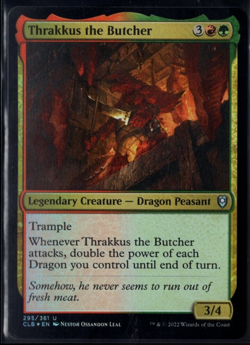 Thrakkus The Butcher 295/361 Uncommon Foil Baldur's Gate Magic TCG NM - Image 1