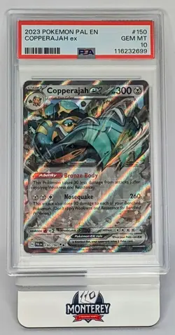 2023 POKEMON PAL EN-PALDEA EVOLVED #150 COPPERAJAH EX PSA 10 GEM MT - Image 1