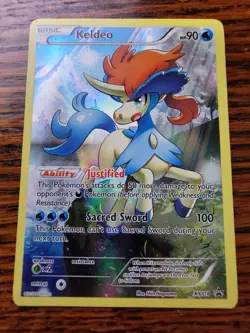 Keldeo XY118 XY Black Star Promo Full Art Holo Pokemon TCG - MP - Image 1